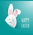 happy easter congratulation vector image