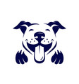 dog logo design template icon vector image