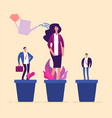 employees growth business professional people vector image