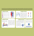 information banner about birth child and care vector image
