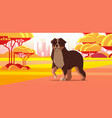 retriever icon cute dog labrador dreaming about vector image vector image