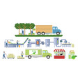 apple juice production infographic fruit vector image