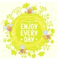 bee card vector image