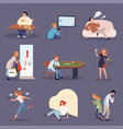 addicted persons problem lifestyle drugged people vector image vector image
