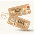 seasonal price tags light concept vector image