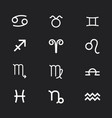 universal zodiac sign set vector image