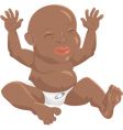 black baby vector image
