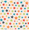 colorful stars seamless pattern background vector image vector image