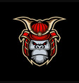 gorilla mascot logo esport vector image vector image