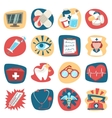 hospital icons set vector image
