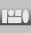mirror frames or decor interior realistic vector image