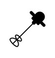 paint mixing machine silhouette icon handheld vector image