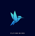 flying bird template vector image