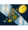 space satellite close-up vector image