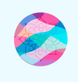 abstract mandala flower circle concept isolated vector image vector image