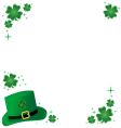 shamrock frame vector image