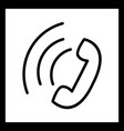 active call icon vector image vector image