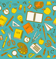 back to school colorful seamless pattern vector image vector image