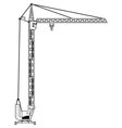 crane tower vector image vector image