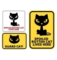 danger cat vector image