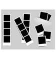 photo frame white plastic border vector image