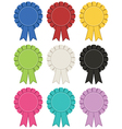 rosette decorations vector image vector image