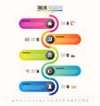 timeline infographics design template vector image vector image
