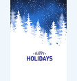winter beautiful background vector image