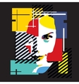 fashion girl vector image