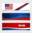 american flag flags concept design vector image vector image