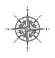compass wind rose icon sign on white background vector image vector image