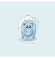emoji character cartoon sad vector image