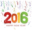 happy new year 2016 vector image