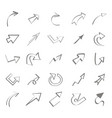 icon set with arrows vector image