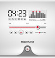 media player vector image vector image
