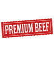premium beef sign or stamp vector image
