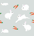 seamless bunnies background vector image