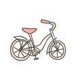bike doodle icon hand drawn sketch vector image