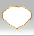 golden frame vector image