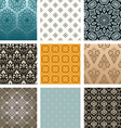 retro pattern set vector image