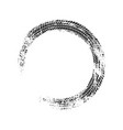 auto tire tread grunge circle frame car vector image