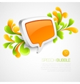 speech bubble swirling pattern vector image vector image