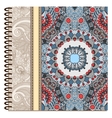 design of spiral ornamental notebook cover vector image