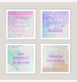 holographic gradient mesh background with marble vector image vector image