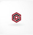 logo - letters pcg customized - abstract style vector image