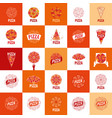 pizza logo vector image