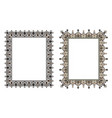 square elegant frame vector image vector image