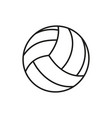 volleyball ball icon on white background vector image