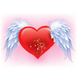 heart with wings vector image