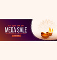 nice diwali festtival mega sale banner vector image vector image